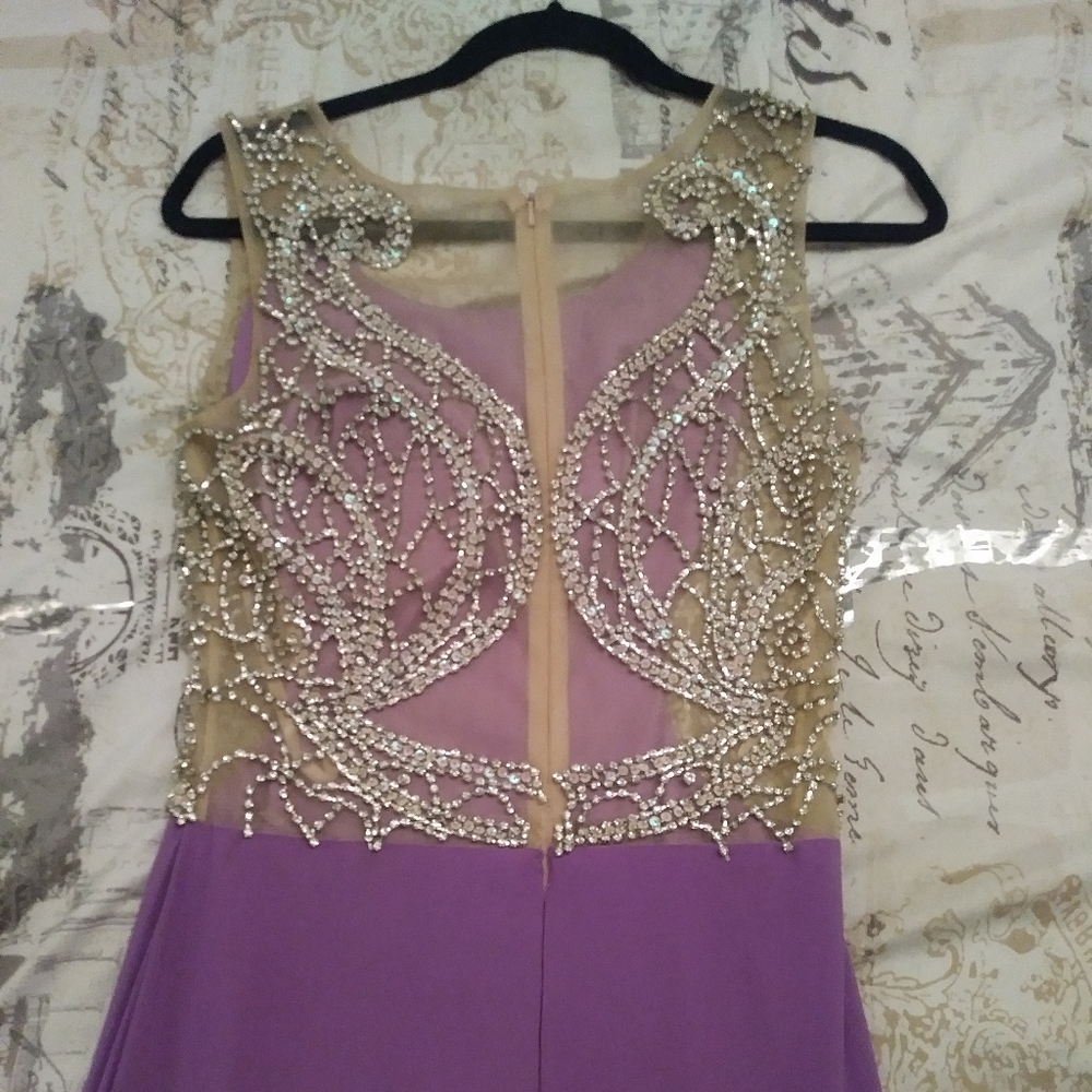 👸🏽Lilac Bling Prom Dress/Evening Gown